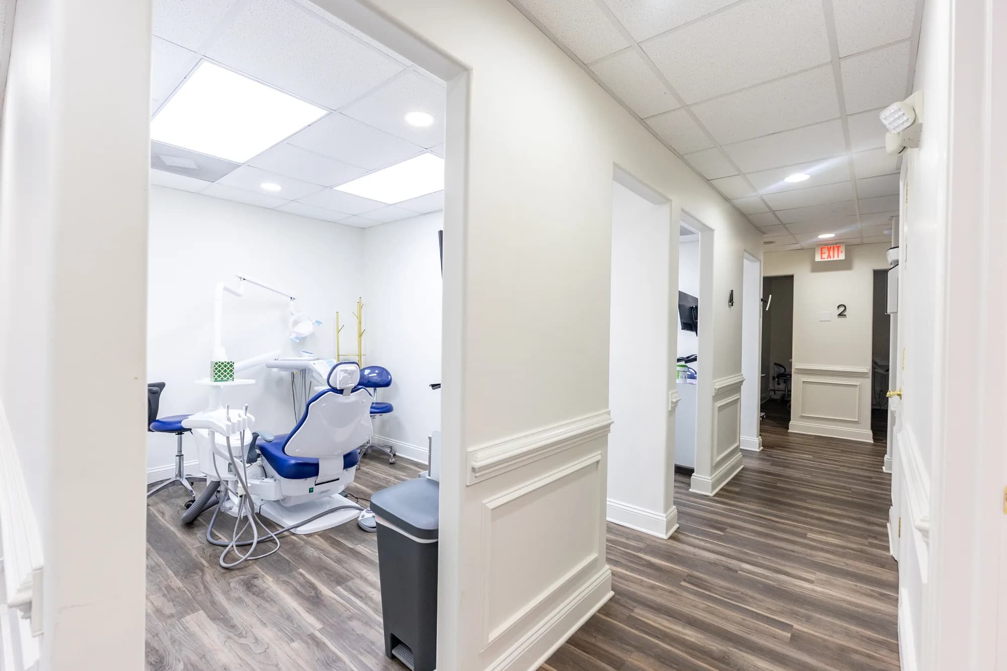 The hallway to Hanover Dental Care's treatment rooms, where root canals are treated without a separate referral